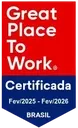 Great Place To Work certificada, fevereiro de 2025 a fevereiro de 2026